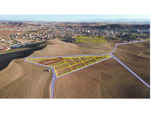 KIRIKKALE DELİCE ÇERİKLİ GÖKÇEBELDE 511 M2 10 KATA İMARLI ARSA