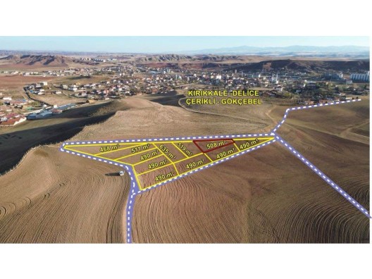 KIRIKKALE DELİCE ÇERİKLİ GÖKÇEBELDE 508 M2 10 KATA İMARLI ARSA