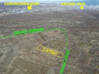 MERAM ÇUKURÇİMEN DE 1.472 M2 MÜSTAKİL TAPULU TARLA