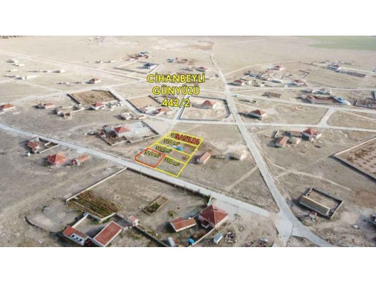 KONYA / CİHANBEYLİ / GÜNYÜZÜNDE 310 m² İMARLI ARSA HİSSESİ