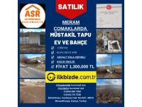 ???? FİYAT DÜŞTÜ ACİİİİLLLL SATILK MÜSTAKİL BAHÇE ???? ????????A.S.R. GAYRİMENKUL´DEN SATILIK MERAM ÇOMAKLAR ????????